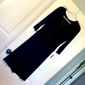 NWT Black matte jersey Nine West dress